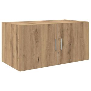 vidaXL Wandkast artisanaal eikenkleurig 80 x 42.5 x 40 cm Bewerkt hout