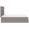 vidaXL Ottoman bed met matras 140x190cm stof taupe