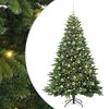 vidaXL Kunstkerstboom met 300 LED met standaard Groen 210 cm PE en PVC