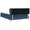 vidaXL Boxspringbed met matras met hoofdeinde Blauw 140 x 190 cm Stof