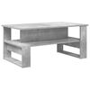 vidaXL Salontafel Beton Grijs 90 x 50 x 40 cm Bewerkt hout