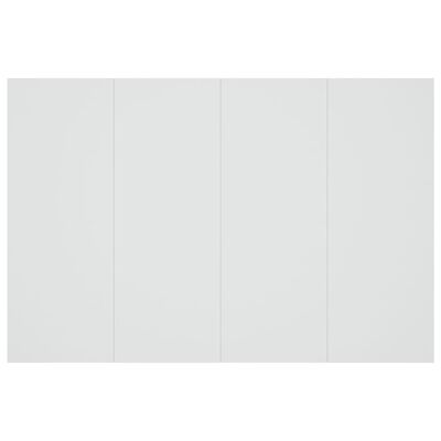 vidaXL Hoofdbord 120x1,5x80 cm bewerkt hout wit