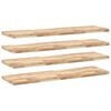 vidaXL Wandschappen 4 st zwevend 160x40x4 cm onbehandeld acaciahout