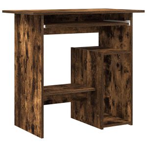 vidaXL Bureau 80x45x74 cm bewerkt hout gerookt eikenkleurig