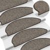 vidaXL Trapmatten zelfklevend 15 st sisal-look 65x21x4 cm bruinbeige