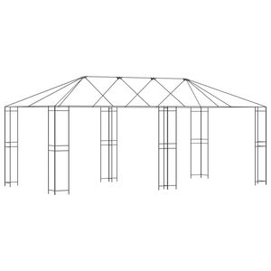 vidaXL Gazebo Frame 6 x 3 m Zwart Staal