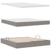 vidaXL Opbergbed met LED met matras met LED Taupe 180 x 200 cm Stof