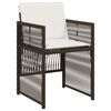 vidaXL 15-delige Tuinset met kussens poly rattan bruin