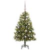 vidaXL Kunstmatige Scharnier Kerstboom met Cones Groen 150 cm