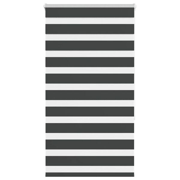vidaXL Zebra rolgordijn 90x150 cm stofbreedte 85,9 cm zwart