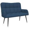 vidaXL Twee Persoons Sofa Blauw 115 x 61 x 87 cm Stof