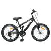 vidaXL Mountainbike 24 Inch 6-Snelheid voor 8-12 jaar oud Zwart