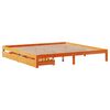 vidaXL Bedframe met lades massief grenenhout wasbruin 180x200 cm