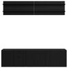 vidaXL TV Eenheden Wandgemonteerd 6 pcs Zwart eiken Bewerkt hout
