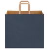 vidaXL Papieren zakken 250 st met hengsels 32x22x28 cm blauw