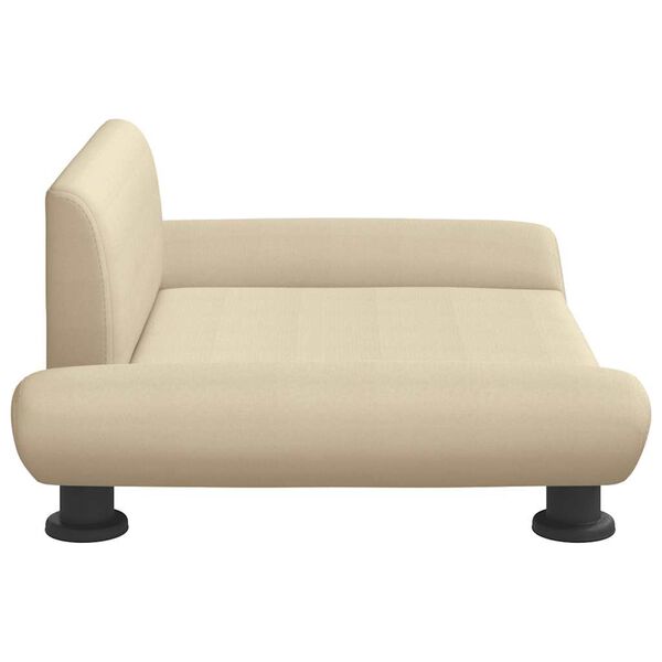 vidaXL Hondenmand 70x45x28 cm stof cr&egrave;mekleurig