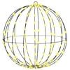 vidaXL Bal 160 LED's Warmwit 50,5 x 50,5 x 52 cm Metaal