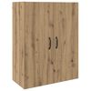 vidaXL Wandkast Artisan Eiken 69,5 x 34 x 90 cm Bewerkt hout