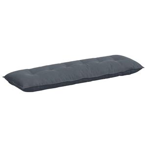 vidaXL Rugkussen Donkergrijs 160 x 50 cm Cordstof