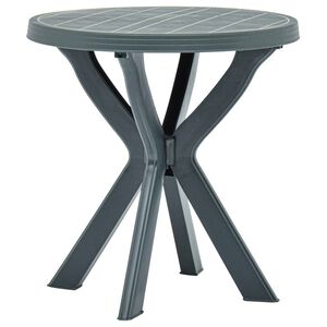 vidaXL Bistrotafel &Oslash;70 cm kunststof groen