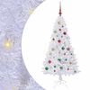 vidaXL Kunstkerstboom Wit 150 cm PVC en staal