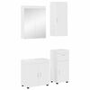 vidaXL Badkamermeubelset TULUM 4 st Hoogglans wit 60 x 34 x 63 cm