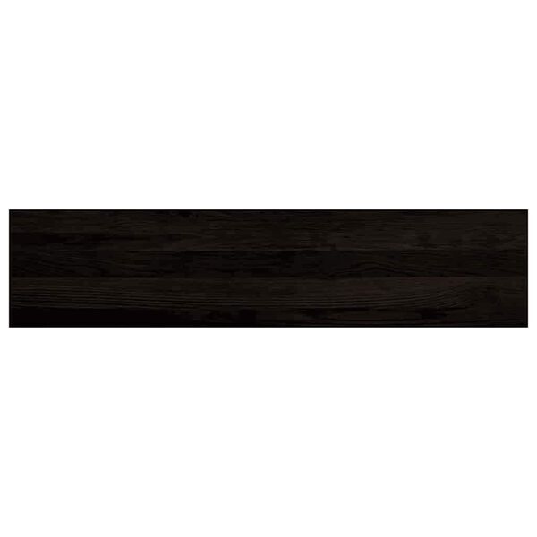 vidaXL Traptreden 2 st 110x30x2 cm massief eikenhout donkerbruin