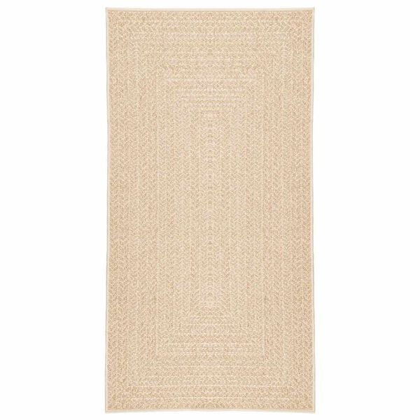 vidaXL Vloerkleed ZIZUR beige binnen en buiten 60x110 cm jute look
