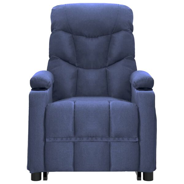 vidaXL Sta-op-massagestoel stof blauw