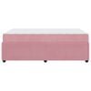vidaXL Bedframe met matras Roze 120 x 200 cm Stof