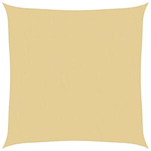 vidaXL Zonnezeil 2x2 m 100% polyester oxford zandkleurig