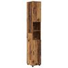 vidaXL Badkamermeubelset 5 pcs Oud Hout Bewerkt hout & Metaal