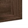 vidaXL Wandkast 99x18x16,5 cm bewerkt hout bruin eikenkleurig