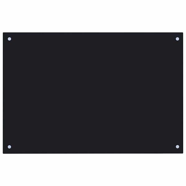 vidaXL Spatscherm keuken 90x50 cm gehard glas zwart