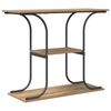 vidaXL Wandtafel Artisan Eiken 101 x 35 x 80,5 cm Bewerkt hout