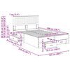 vidaXL Bedframe met hoofdeinde Grijs Sonoma 120 x 200 cm Bewerkt hout