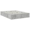 vidaXL Opbergbedframe met lade Beton Grijs 140 cm Bewerkt hout