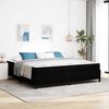vidaXL Boxspringbed met matras Zwart 200 x 200 cm Stof