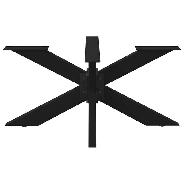 vidaXL Salontafelpoot spider vorm 98x58x(42-43) cm staal zwart