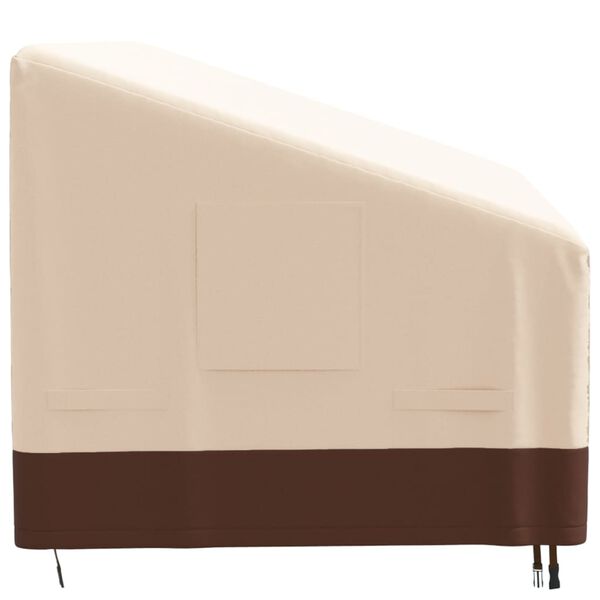 vidaXL Tuinhoes 3-zitsbank 600D 204x86x48/73 cm oxford beige