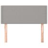 vidaXL Hoofdbord 90x5x78/88 cm stof lichtgrijs