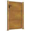 vidaXL Poort 100x125 cm cortenstaal