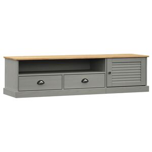 vidaXL Tv-meubel VIGO 156x40x40 cm massief grenenhout grijs