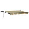 vidaXL Handbediende luifel met LED's 3,5 x 2,5 m