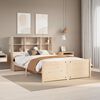 vidaXL Bed met boekenkast zonder matras massief grenenhout 150x200 cm