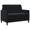vidaXL Bank met opslag Zwart 122 x 78 x 87 cm Polyester