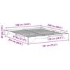 vidaXL Bedframe Bruin 180 x 220 cm Massief grenenhout