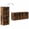 vidaXL Hangkast Gerookt eiken 40 x 29,5 x 100 cm Bewerkt hout