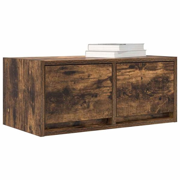 vidaXL Tv-meubelen 2 st 60x31x25,5 cm bewerkt hout gerookt eikenkleur