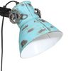 vidaXL Vloerlamp 25 W E27 25x25x90/140 cm verweerd blauw